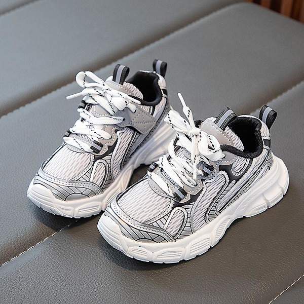 Sneakers för barn Andas Pojkar Flickor Löparskor Mode Sportskor 3An2301 White 34