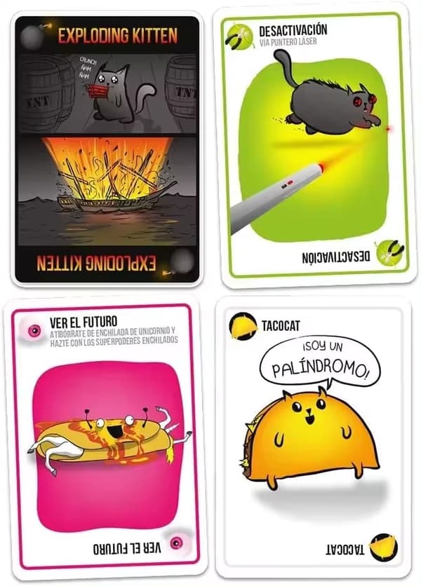 Förklara Kittens kortspel på engelska