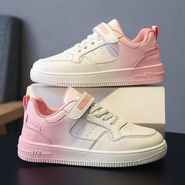 Pojkar Sneakers Andas Flickor Skateboarding Skor Löparskor 3Da303 Pink 34