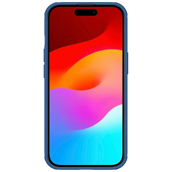 Frosted Pro PC + TPU case för iPhone 15 Blue