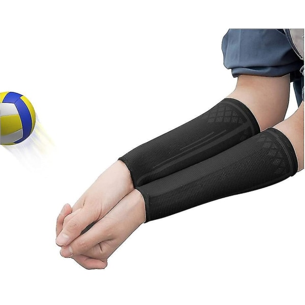 Volleybollarmskydd Volleybollärmar Underarmsärmar Volleybollutrustning Black S