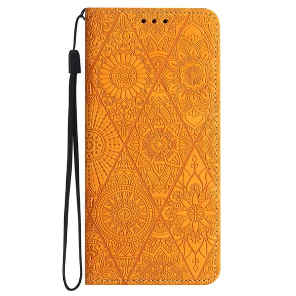 Etniskt präglat case för iPhone 15 Yellow