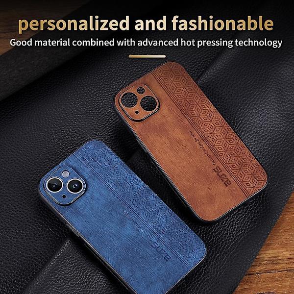 AZNS 3D-präglat phone case för iPhone 15 Blue