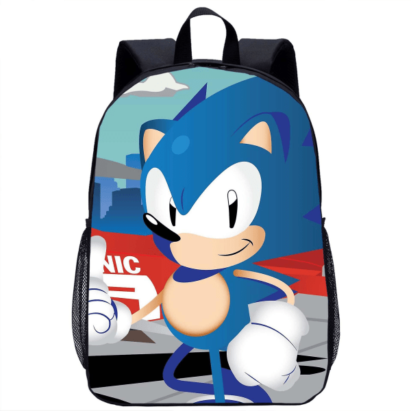 Sonic The Hedgehog tredelad studentryggsäck Style.17