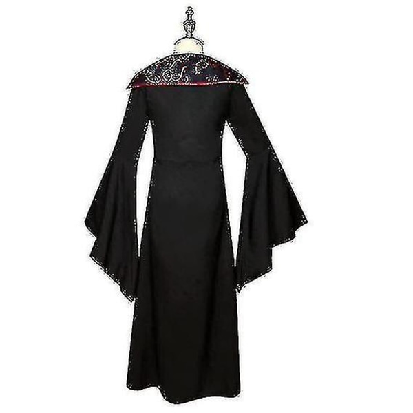 Vampyrdräkt Halloween för flickor Vampyrklänning Queen Kostymer Red 140cm