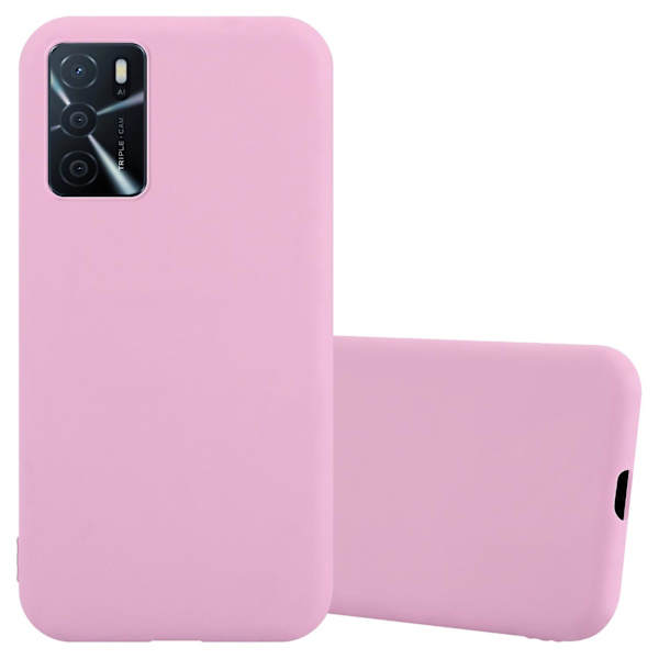 Oppo A16s / A54s Hülle Handy Cover TPU- case - matta färger CANDY PINK A16s / A54s