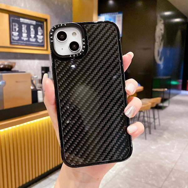 Phone case i kolfiber för iPhone 15 Plus null none