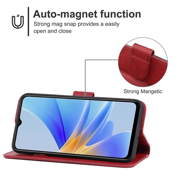 För Oppo A17 Phone case Red none