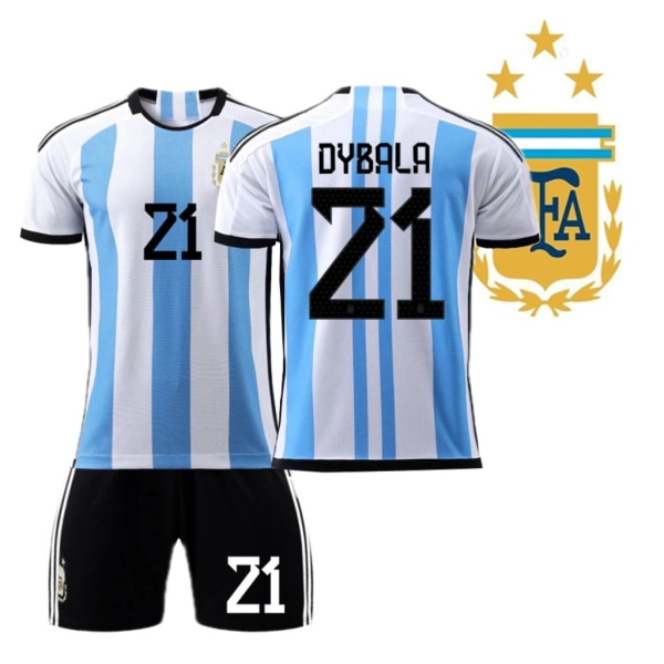 Champions Argentina Hemma nr 21 DYBALA Jersey Set Without socks 16