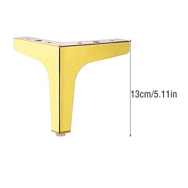 4st för möbelfötter Sofffotkomponenter som stödjer tebord Black 13cm