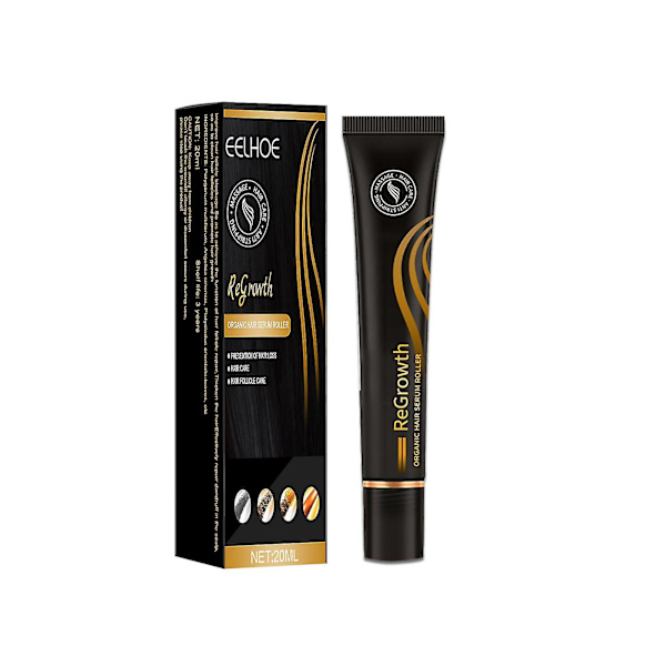 Leke Eelhoe Roll-on hårvårdslösning Massage förtätar hår, Polygonum Multiflorum för att förhindra hårbotten och hårrotsnäringslösning 1pcs