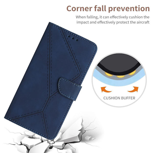 Sydd präglad case för iPhone 15 Plus Blue