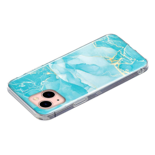 Marble TPU phone case för iPhone 15 Plus Green