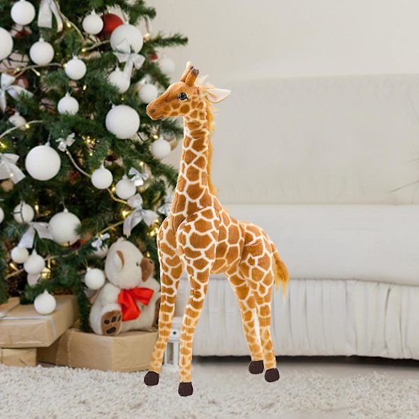 Jätte giraff för barn verklighetstrogna sovrum plyschleksak mjuk docka gosedjur Party 60cm/23.62in