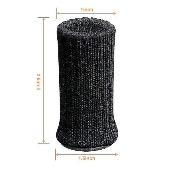 24 st stolstrumpor Höga elastiska möbelstrumpor. Halkfri stolben Black