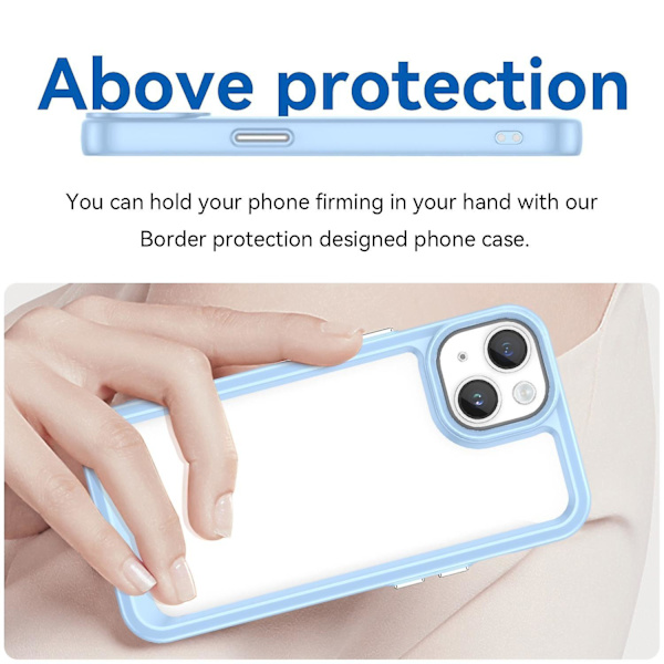 Akryl + TPU phone case för iPhone 15 Plus Blue
