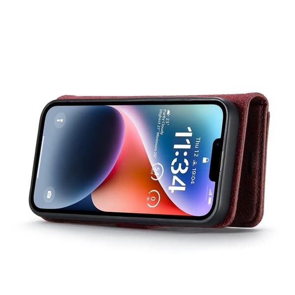 Crazy Horse Case för iPhone 15 Red