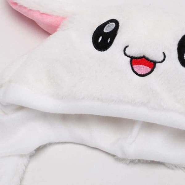 Rabbit Hat Ear Moving Jumping Hat Rolig kanin plysch cap för kvinnor null none