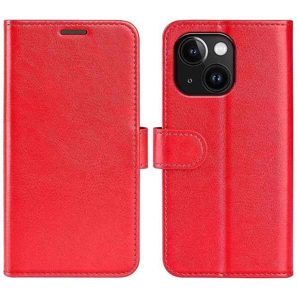 R64 Texture Case för iPhone 15 Red