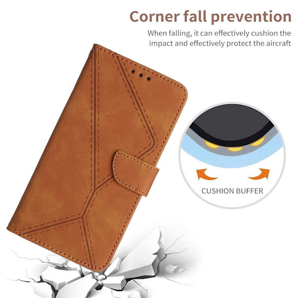Sydd präglad case för iPhone 15 Plus Brown