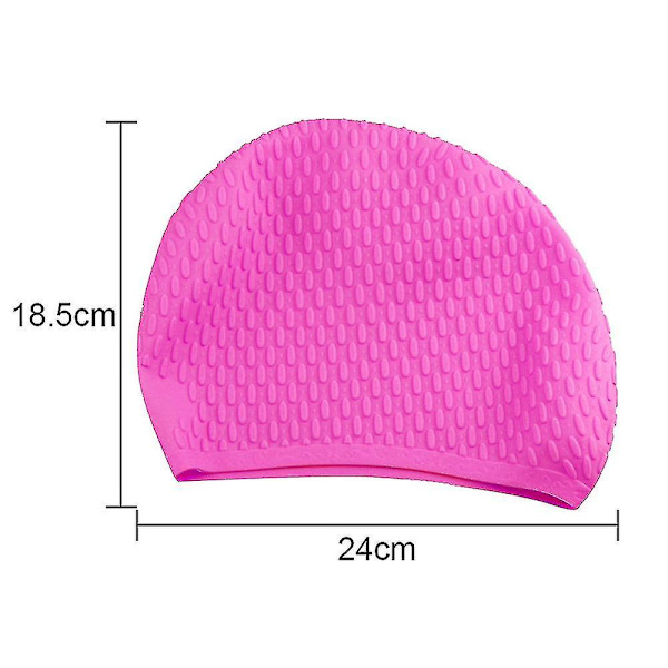 Cap Silikonelastisk cap för män och kvinnor R Pink