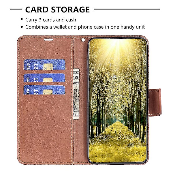Phone case till Xiaomi Redmi 12c Brown