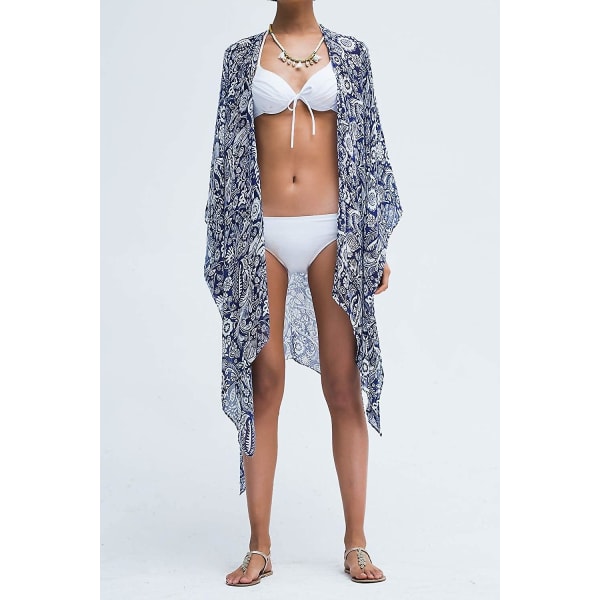 Dam Sommar Bikini Kimono Baddräkt Cover Ups För Badkläder