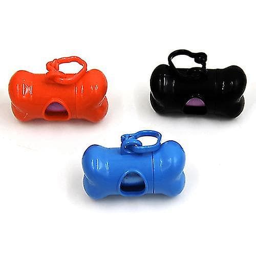Farfi Pet Dog Bone Shape Dispenser Box Garbage Clean Up Waste Bag Carrier Holder Case null none