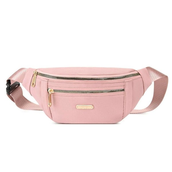 Damer Dam Bum Bag Midja Fanny Pack Holiday Travel Plånbok Pengar Bälte Bumbag Pink