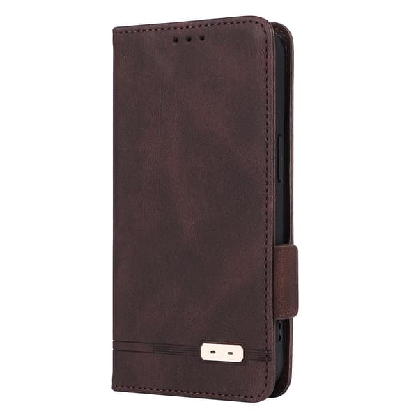 Phone case i läder för iPhone 15 Brown
