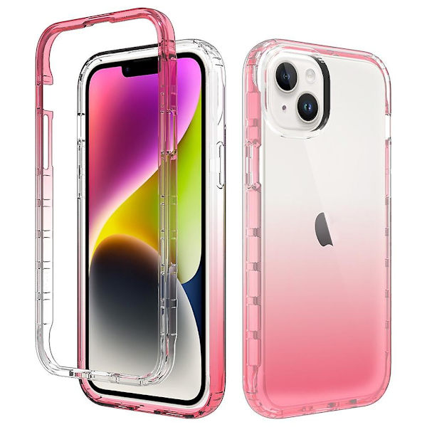 Klart Gradient Phone case För iPhone 15 Plus Red