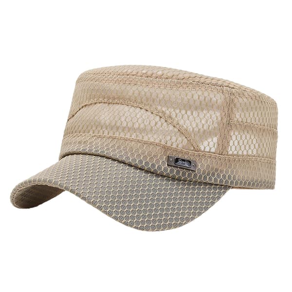 Justerbara solhattar utomhus mesh cap Andas Snapbacks hattar Khaki