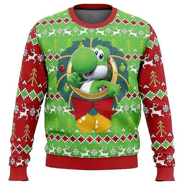 Mario Kart Fult Jultröja Present Tomte Tröja Herrar 3D Sweatshirt Och Topp Höst Och Vinter style 3 2XL