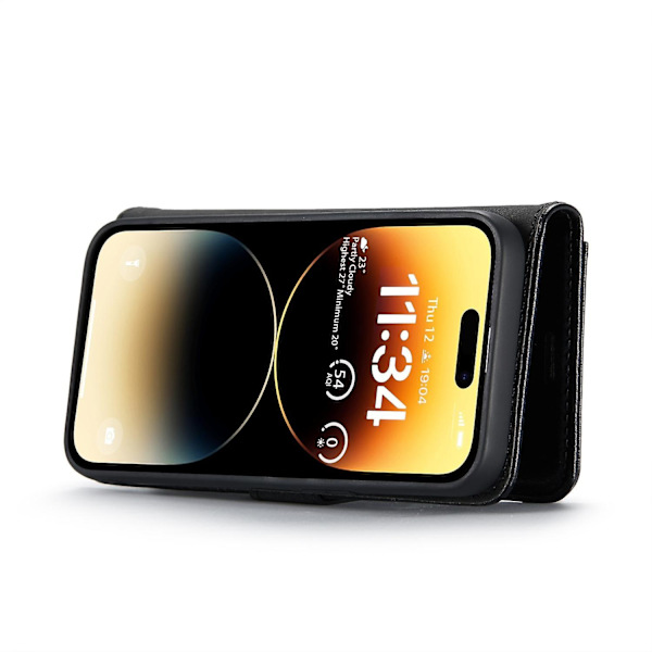 Crazy Horse Case för iPhone 15 Pro Black