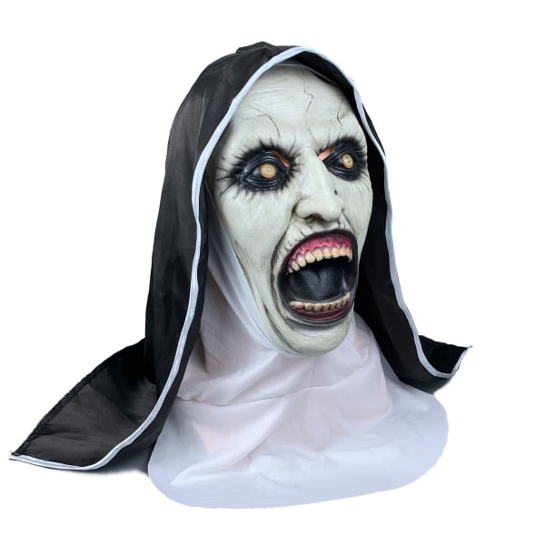 nunna mask halloween skräck skrämmande rekvisita