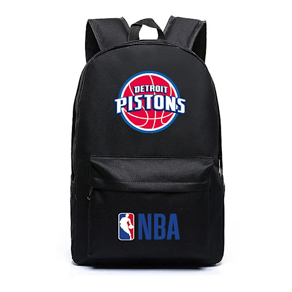 Nba Piston Backpack Travel Outing Bärbar ryggsäck