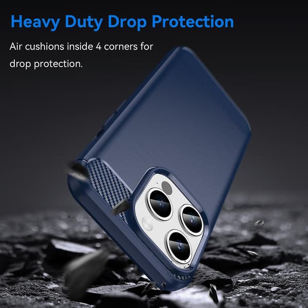 TPU phone case för iPhone 15 Pro Blue