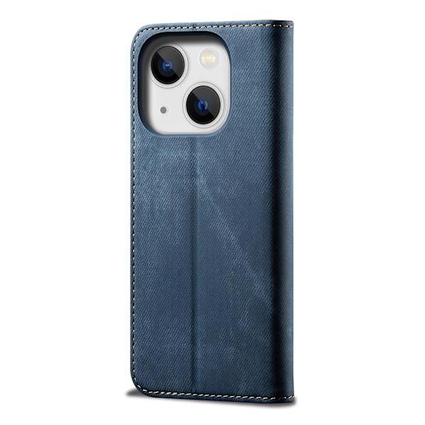 Denim Texture Case för iPhone 15 Plus Blue