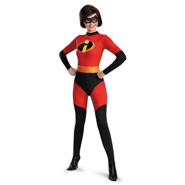 Qian Baby Vuxna Pojkar Flickor Jack Cosplay Kostym Halloween Kläder Familj Plagg Mr. Incredible 2 Jumpsuit Costume Toddllers Mom M