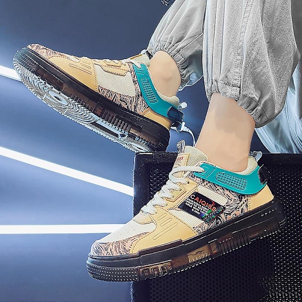 Herrsneakers Andas löparskor Dammode Sportskor 5510 Beige 39