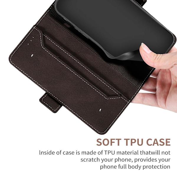 RFID- phone case för iPhone 15 Plus Brown