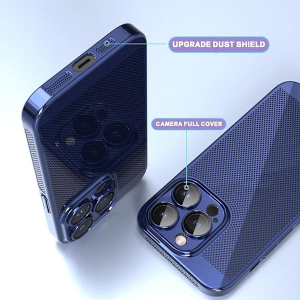 Kylande phone case för iPhone 15 Pro Max Blue