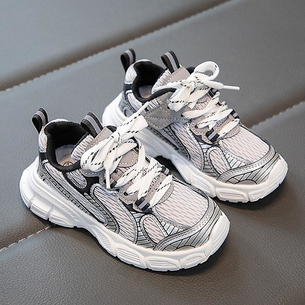 Sneakers för barn Andas Pojkar Flickor Löparskor Mode Sportskor 3An2301 White 34