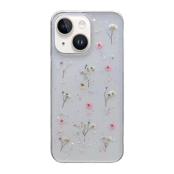 Gypsophila TPU phone case för iPhone 15 Plus Purple