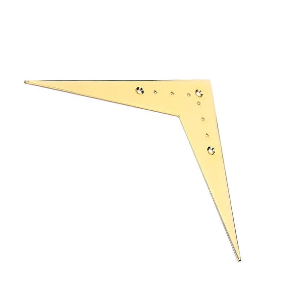 Ce403 6-strängad Vee Flying V-stil gitarrbro bakstycke kompatibelt för Flying V gitarrdelar Tillbehör (guld) Golden M