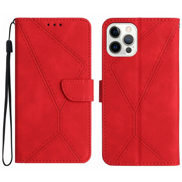 Sydd präglad case för iPhone 15 Pro Red