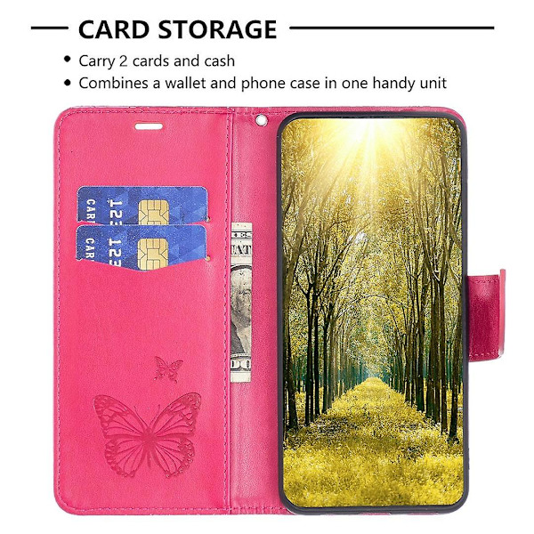 Butterflies Phone case för iPhone 15 Plus Pink