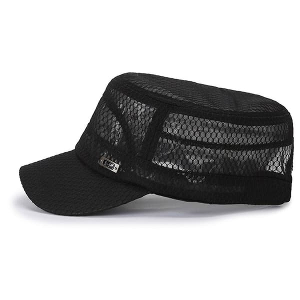 Justerbara solhattar utomhus mesh cap Andas Snapbacks hattar Navy Blue