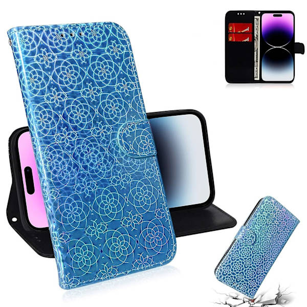 Färgglatt case för iPhone 15 Pro Max Blue