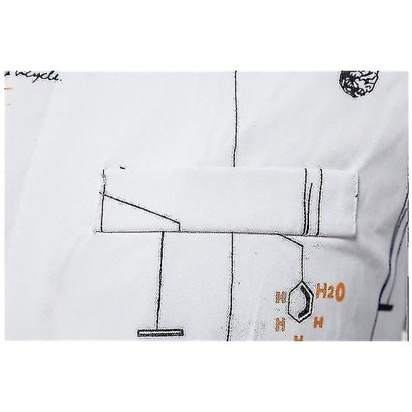 Kostymjackor för män, printed enknappsblazers sportkappor white S